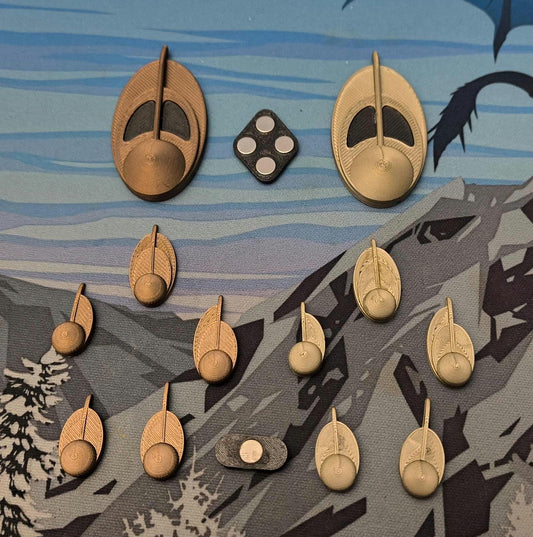 Star Trek DS9 Bajoran Rank Insignia Sets & Combadges